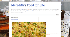 Desktop Screenshot of meredithsfoodforlife.blogspot.com