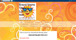 Desktop Screenshot of namebrandtanninglotionsforless.blogspot.com