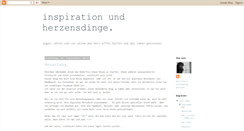 Desktop Screenshot of herzens-dinge.blogspot.com