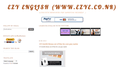 Desktop Screenshot of ezy-english.blogspot.com