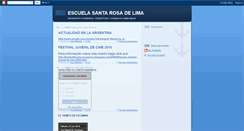 Desktop Screenshot of escuelasantarosadelima.blogspot.com