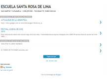 Tablet Screenshot of escuelasantarosadelima.blogspot.com