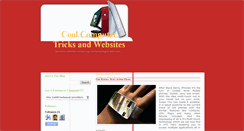 Desktop Screenshot of cooltricks4u.blogspot.com