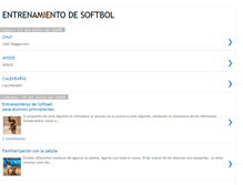 Tablet Screenshot of entrenamientodesoftbol.blogspot.com