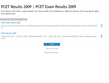 Tablet Screenshot of pcetresults2009.blogspot.com