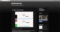 Desktop Screenshot of norelativity.blogspot.com