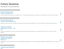 Tablet Screenshot of culturazacatecas.blogspot.com