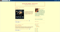 Desktop Screenshot of disciplineddestiny.blogspot.com
