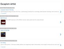 Tablet Screenshot of escapistblog.blogspot.com