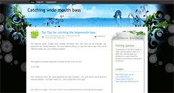 Desktop Screenshot of catchingwidemouthbass.blogspot.com