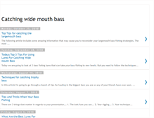 Tablet Screenshot of catchingwidemouthbass.blogspot.com