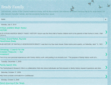 Tablet Screenshot of bradyfamilyhistory.blogspot.com