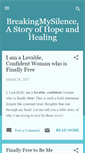 Mobile Screenshot of breakingmysilence4healing.blogspot.com