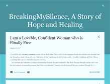 Tablet Screenshot of breakingmysilence4healing.blogspot.com