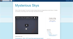 Desktop Screenshot of mysteriousskys.blogspot.com