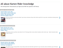 Tablet Screenshot of kamenriderology.blogspot.com