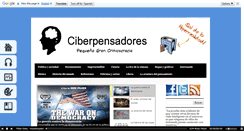 Desktop Screenshot of ciberpensadores.blogspot.com