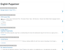 Tablet Screenshot of englishpuppeteer.blogspot.com