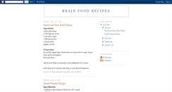 Desktop Screenshot of brainfoodrecipes.blogspot.com