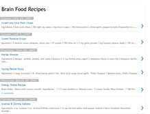 Tablet Screenshot of brainfoodrecipes.blogspot.com