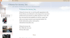 Desktop Screenshot of citizensforaccess.blogspot.com