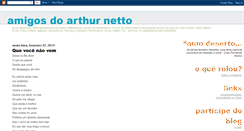 Desktop Screenshot of amigosdoarthurnetto.blogspot.com