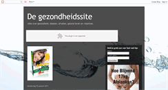 Desktop Screenshot of degezondheidssite.blogspot.com