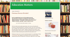 Desktop Screenshot of educationmatters2.blogspot.com