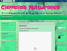 Tablet Screenshot of cienciasnaturalesak.blogspot.com