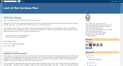 Desktop Screenshot of lastofthecarelessmen.blogspot.com
