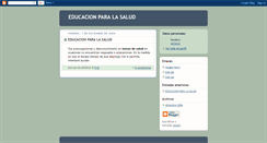 Desktop Screenshot of educacionparalasalud.blogspot.com