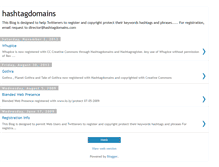 Tablet Screenshot of hashtagdomains.blogspot.com