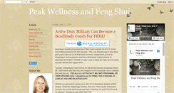 Desktop Screenshot of peakwellness.blogspot.com