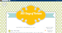 Desktop Screenshot of 365daysoffortune.blogspot.com