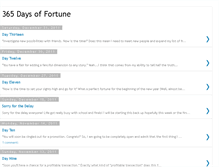Tablet Screenshot of 365daysoffortune.blogspot.com