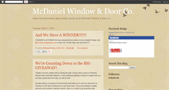 Desktop Screenshot of mcdanielwindowdoorco.blogspot.com