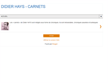 Tablet Screenshot of didierhayscarnets.blogspot.com