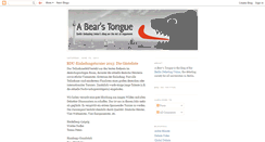 Desktop Screenshot of abearstongue.blogspot.com