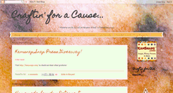 Desktop Screenshot of craftinforacause.blogspot.com