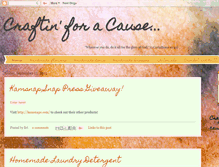 Tablet Screenshot of craftinforacause.blogspot.com