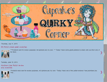Tablet Screenshot of cupcakesquirkycorner.blogspot.com