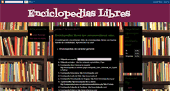 Desktop Screenshot of enciclopediaslibres.blogspot.com