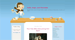 Desktop Screenshot of faithhopeandchocolate.blogspot.com