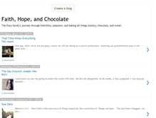 Tablet Screenshot of faithhopeandchocolate.blogspot.com
