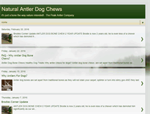 Tablet Screenshot of naturesantlerdogbonechews.blogspot.com