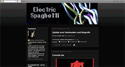 Desktop Screenshot of electricspaghetti.blogspot.com