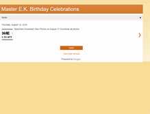 Tablet Screenshot of masterekbirthday.blogspot.com