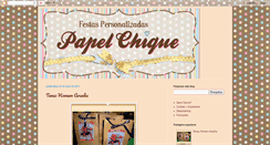 Desktop Screenshot of papelchique.blogspot.com