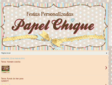 Tablet Screenshot of papelchique.blogspot.com