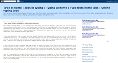 Desktop Screenshot of jobs-typeathome.blogspot.com